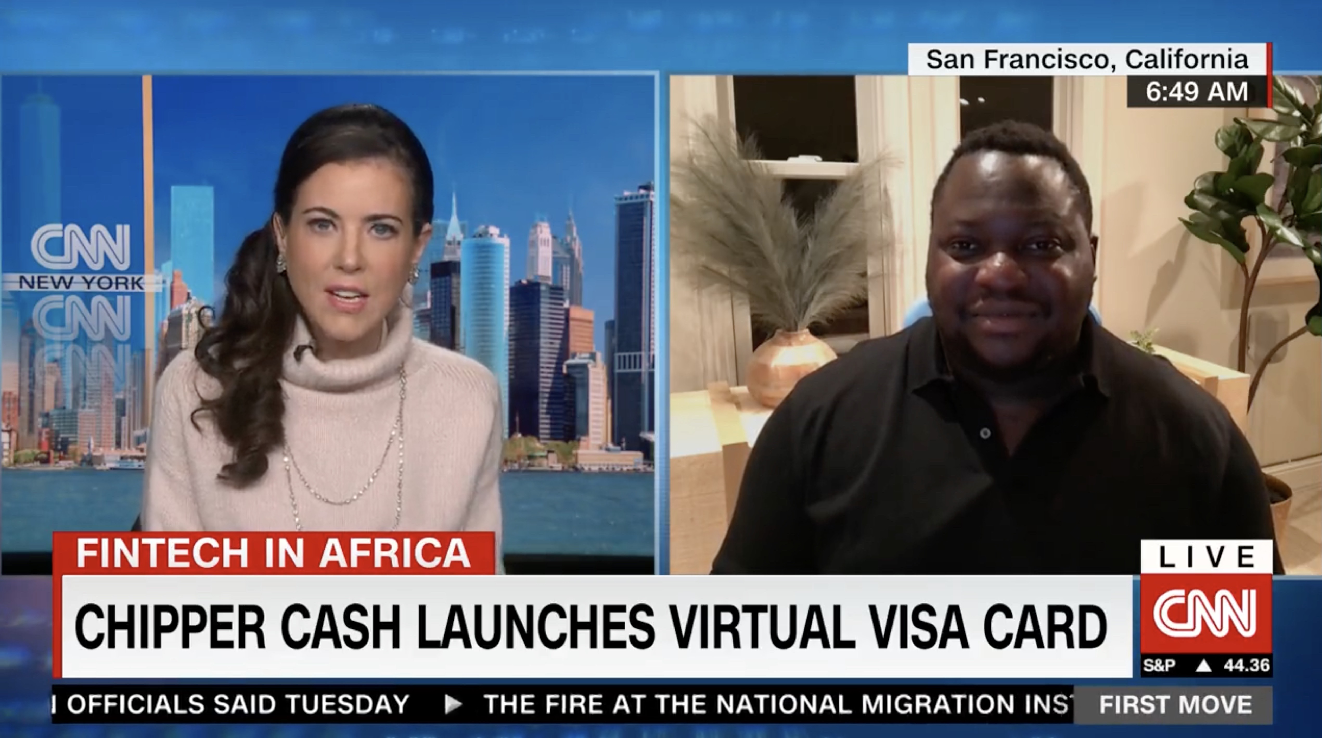 CNN interview: Ham Serunjogi appears on First Move